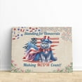 thumbnail image 3 of Democratic British Shorthair Cat Making Meow Count Election 2024 Horizontal Matte Canvas Poster Cat Lover Kitten Owner Gifts Wall Art Home Decor - 01001, 3 of 5