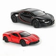 thumbnail image 3 of 1:43 Diecast Alloy Car Model Metal Pull Back Simulation Car Toy Boy Sports Car Ornament with to Open the Door Toys for Kids, 3 of 9