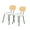 White, variant on ExOffice Modern Dining Chairs,Rattan Cane Back Side Chairs with Faux Leather Upholstered Seat,Comfy Dining Table Chairs Set of 2,Brown