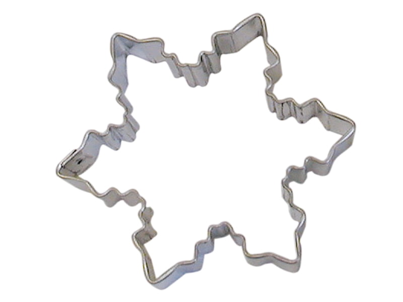Blue CybrTrayd R&M Snowflake Durable Cookie Cutter Bulk Lot of 12 3-Inch