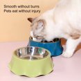 thumbnail image 2 of CSChome Bol pour Animaux Bol Alimentaire en Acier Inoxydable Alimentation Teddy Boisson Séparé Double Alimentation, 2 of 6