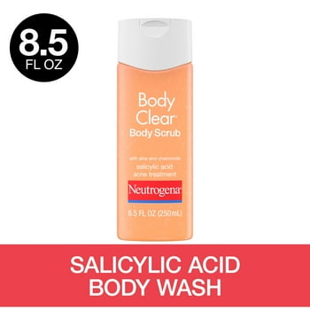 Neutrogena Body Clear Acne Body Scrub, 2% Salicylic , 8.5 fl. oz