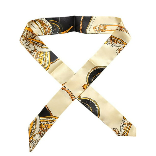 New Fashion Tie Bag Handle Scarves Women Small Ribbon Decorative Scarf Lady Hair Band Multi-use ...