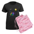 thumbnail image 5 of CafePress - Sea Turtle 1 With Waves Women's Dark Pajamas - Women's Short Sleeve Print T-Shirt and Pants Dark Cotton Pajama Set, 5 of 7