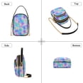 thumbnail image 3 of FORMRS Crossbody Bag for Women Quilted Travel Shoulder Cell Phone Purse with Chain Strap Handbag, Neon Starfish Pattern, 3 of 7