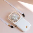 thumbnail image 4 of Ventilador Ventiladores de cuello colgantes USB plegable de mano de 3 engranajes para deportes al aire libre (blanco) Ehuebsd Para estrenar, 4 of 8