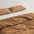 thumbnail image 3 of Great Bay Home Pima Cotton Percale Duvet Cover Set, Crisp & Cool, 2-Piece Set (Canyon, Twin / Twin XL), 3 of 4