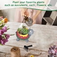 thumbnail image 3 of Plant Succulent Planter Tortoise Shape Drainage Holes Stable Base Durable Resin Flower Pot For Cactus Plant Micro Landscape, 3 of 8