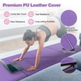 thumbnail image 5 of Barara King Gymnastics Mat, Exercise Tumbling Mat,Folding Gymnastics Mat with Carry Handles and Sweatproof Detachable PU Leather Cover-Purple, 5 of 7