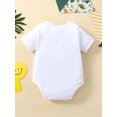 thumbnail image 3 of Bagilaanoe Newborn Baby Girl Boy Rompers Letter Print Short Sleeve Bodysuits 3M 6M 12M 18M Infant Casual One Piece Short Jumpsuit, 3 of 9