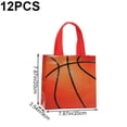 thumbnail image 2 of Jiibva 12pcs Basketball Gift Bags Non-woven Party Favor Bags Reusable Snack Treat Goody Candy Bag Tote Bags For Holiday Party Decor, 2 of 7