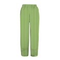 thumbnail image 5 of Women's Casual Pants Striped Linen Pants For Women Summer Casual Wide Leg Pants With Pockets Comfy Cropped Palazzo Pants,Green Women's Casual Pants S, 5 of 5