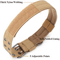 thumbnail image 4 of 2" Wide Tactical Heavy Duty Nylon Large Dog Collar K9 Military With Metal Buckle, 4 of 24