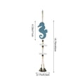 thumbnail image 3 of SLYNSHome Nautical Wooden Sea Creature Hanging Ornament, Handmade Coastal Wall Hanger With Metal Bells, Beach House Decor For Bathroom Balcony Indoor Home Decoration, 3 of 6