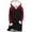 Red, variant on Lindreshi Womens Pajamas Tops Winter Women's Patchwork Plush And Thickened Fashionable Casual Long Sleeved Hooded Sweatshirt Tops Blouse