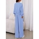 thumbnail image 5 of Conjunto de Lounge PRETTYGARDEN para Mujer 2 Piezas Azul XL, 5 of 8
