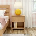 thumbnail image 2 of Farmhouse 1 Drawer Nightstand, Pecan Dip, 2 of 11
