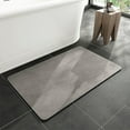 thumbnail image 2 of Transemion 1/2/3/5 Prompt And Strong Water Absorption Quick-drying Bath Rug No Shedding No Dirt Hiding Bath Rug-Rubber GFT1104 30*40cmStrong Water 1 Pc, 2 of 6