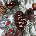 thumbnail image 4 of New Christmas Tree Decorations 9cm/8pcs Matte Gloss Pendant Plastic Electroplating Colored Pine Pinecone Shaped Stock Set Box, 4 of 5