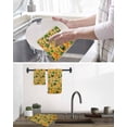 thumbnail image 5 of Saint Patrick's Day Kitchen Dish Towels for Drying Dishes Set of 2, Orange Gnomes Hat Boot Rainbow Clovers Waffle Weave Microfiber Hand Tea Bathroom Towels Quick Dry & Absorbent Towel 12x12, 5 of 7