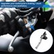 thumbnail image 3 of Palancas de freno de embrague cortas para Honda, Kawasaki, Suzuki y Yamaha, ajustables, palanca de freno de manillar de motocicleta, aleación de aluminio, tono plateado sólido, 3 of 6