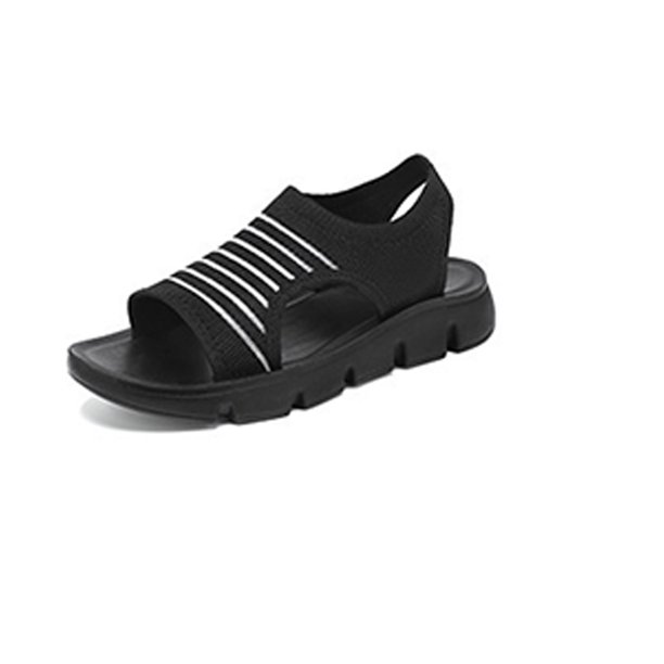 Guardurnaity Sandalias de verano para mujer, ideales para paseos informales por la playa y aventuras al aire libre. Zapatos de moda para mujer. Calzado G-YW179 negro, en caja 37