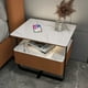 thumbnail image 5 of All Solid Wood Luxury Smart Nightstands Simple Modern Bedside Cabinet Rock Panel Wireless Charging Password Lock Furniture WKNS My Lux Decor Round, 5 of 26