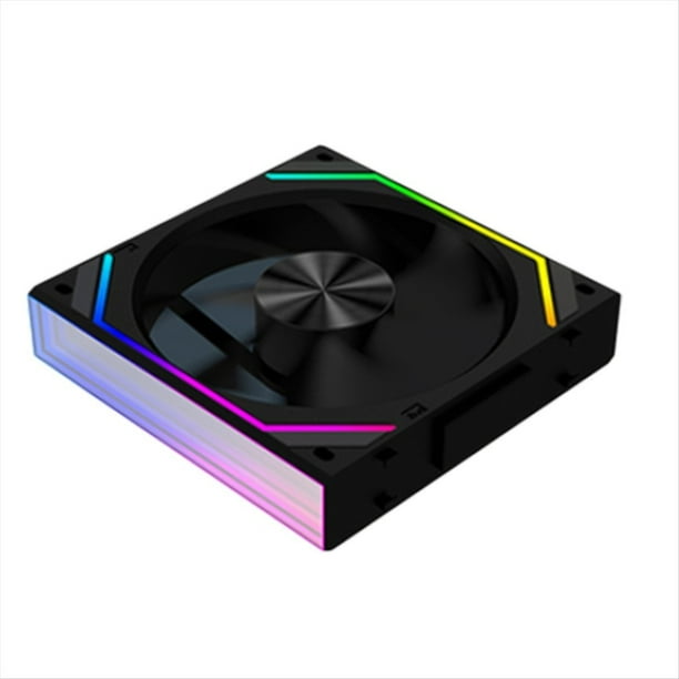 V2RS Ventilador de Caja Bloque Mágico Empalme Libre 120mm PC Computadora 12V Ventilador de Chasis Lian 3PIN 5V ARGB Luz Li Negro,B