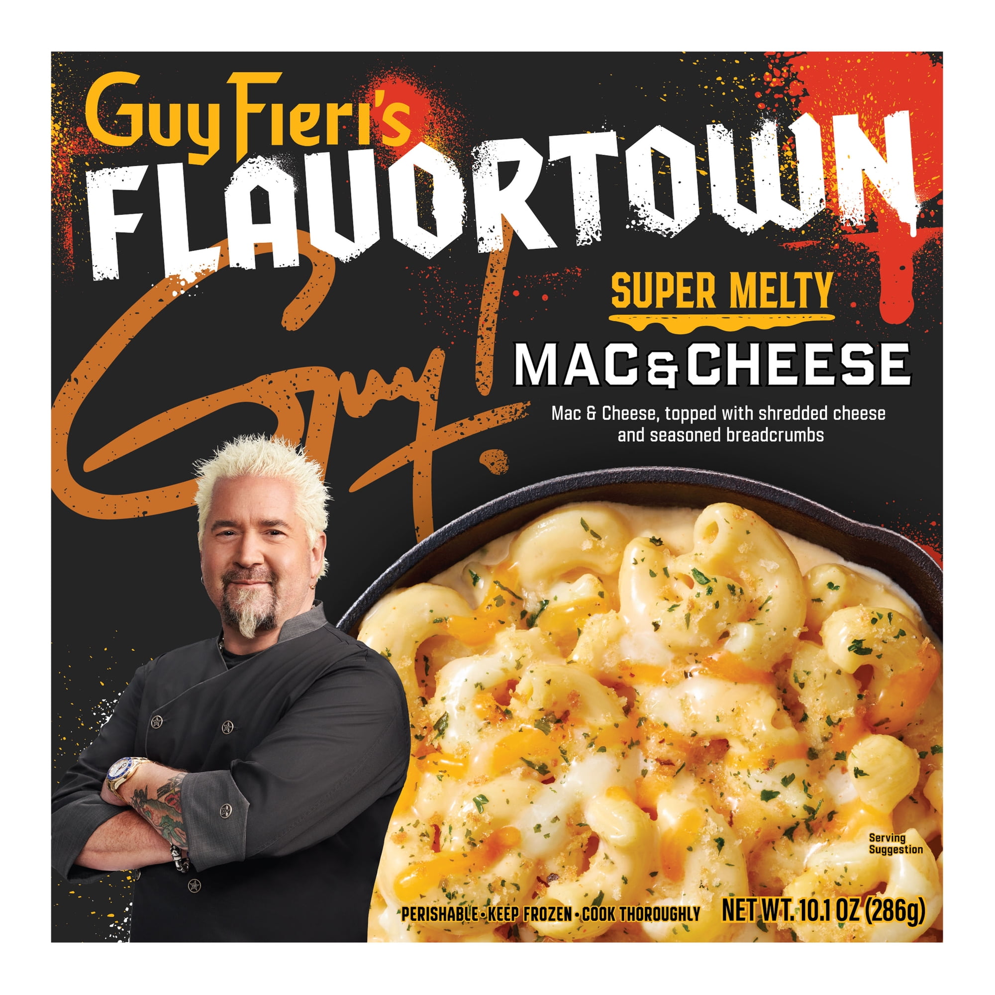 Guy Fieri's Flavortown Super Melty Mac and Cheese Frozen Individual Meal 10.1OZ