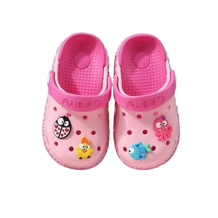 

Eyicmarn Kid s Cute Garden Shoes Cartoon Slides Sandals Clogs Children Beach Slipper