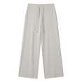 thumbnail image 4 of High Waist Wide Leg Casual Trousers Soft Stretch Comfy Palazzo Pants For Women With Pockets Women's Comfortable Lightweight Regular Pants Girl Pull On Sweatpants, 4 of 4