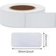 thumbnail image 2 of 1000Pcs Dissolvable Freezer Labels, Removable Waterproof Food Storage Stickers, Dishwasher Safe, 1x2 Inch, 2 Rolls, 2 of 7