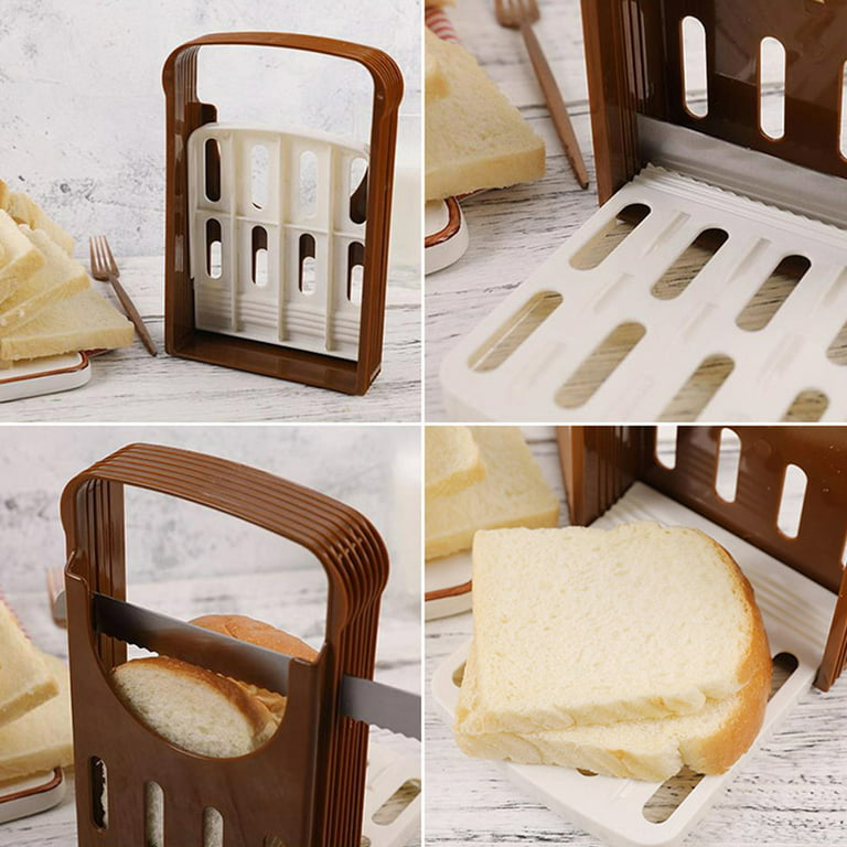 Bread Slicer Cutting Guide for Homemade Bread. Adjustable 