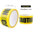thumbnail image 3 of 1.9Inch 82Feet Caution Tape Roll Yellow Black Barricade Safety Tape Adhesive Warning Tape for Danger Areas Halloween Decoration, 3 of 8