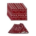 thumbnail image 1 of Set 6 Pzas Mantel Rectangular Individual Billu Falala Rojo, 1 of 1