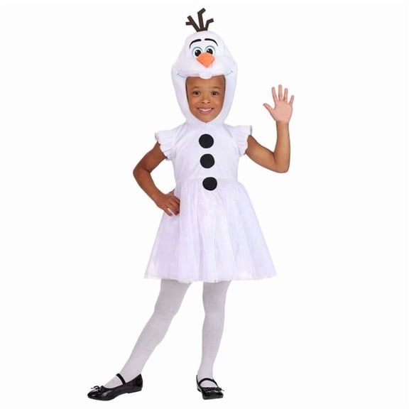 Girl's Disney Frozen Olaf Toddler Costume Hooded Dress | Disney Costumes