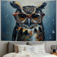 thumbnail image 2 of Orinice Owl Glasses Rain Tapestry Wall Hanging Unique Style Graphic Tapestries for Home Decor 40x30inch, 2 of 6
