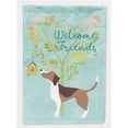 thumbnail image 1 of Caroline's Treasures BB7601CHF Welcome Friends Beagle Drapeau de Maison Décoratif Taille Multicolore"", 1 of 4