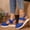 C Blue, variant on Viluyesy Womens Espadrilles Sandals, Closed Toe Solid Wide Width Summer Wedge Sandals Black