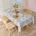 thumbnail image 3 of Gray Cartoon Unicorn Space Pattern Rectangle Tablecloth 60"x120",Waterproof Polyester Rectangle Table Cloth, Wipeable Spillproof Polyester Tablecloth for Dining, Camping, Indoor and Outdoor, 3 of 6