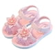 thumbnail image 2 of Puntoco Verano Nuevo Estilo Moderno Y Cómodo Zapatos De Playa Antideslizantes De Suela Blanda Sandalias De Estilo De Diamantes De Imitación De Flores De Suela Blanda Sandalias Para Niñas Rosa 31, 2 of 9