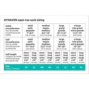 SIGVARIS Women’s DYNAVEN Open Toe Calf-High Socks 15-20mmHg