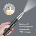 thumbnail image 4 of Long Handle Igniter for Candles and Aromatherapy - Electric Lighter Candle Lighter with LED Light, Rechargeable Arc Long Lighter Flexible Neck Flameless Grill USB Lighters, 4 of 6