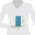 thumbnail image 4 of Mainstays Single Wick 3" x 5" Bubble Pillar Candle, Unscented, Blue, 4 of 7