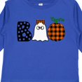 thumbnail image 4 of Inktastic Boo Halloween Ghost and Plaid Pumpkin Boys or Girls Long Sleeve Toddler T-Shirt, 4 of 5