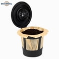 thumbnail image 3 of Brew Addicts Reusable Coffee Filters – Black, 4-Pack Refillable Pods with Stainless Steel Mesh – Compatible with Keurig 1.0 Coffee Makers, 3 of 7