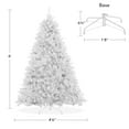 thumbnail image 5 of 6FT White Spruce Artificial Holiday Christmas Tree with Sturdy Metal Stand, 5 of 7