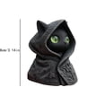 thumbnail image 3 of Cat Statue Sculpture Cat Figurines Mysterious Hooded Animal Figurines For Bathroom Shelf Decor Display Shelf 02-as shown, 3 of 4
