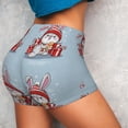 thumbnail image 4 of Naloa merry Christmas rabbit Biker Shorts for Women Seamless Scrunch Short Women’s Yoga Shorts for Gym Running Sport Shorts-Medium, 4 of 8