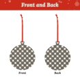thumbnail image 2 of Gaeub Daisy Plaid Black Print Christmas Ornaments for Christmas Tree,Christmas Decor,Christmas Decorative Hanging Pendants,Acrylic Christmas Decorations -Round Shape, 2 of 7